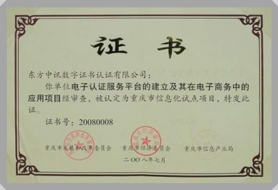 IT行業(yè)資質(zhì)及榮譽